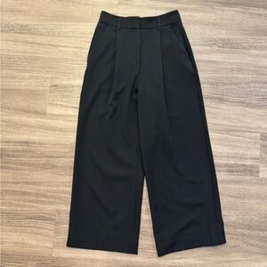 OAK + FORT Black Wide-Leg Women's Pants